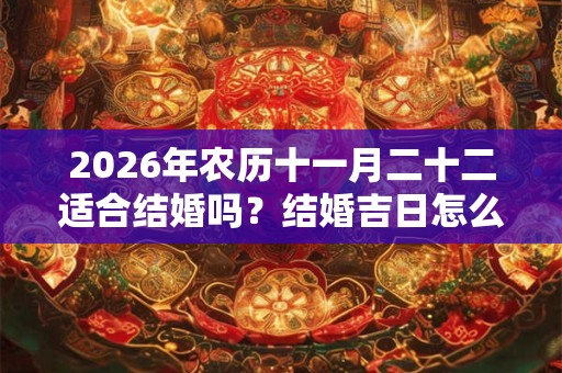 2026年农历十一月二十二适合结婚吗？结婚吉日怎么选？