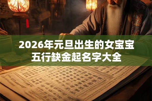 2026年元旦出生的女宝宝五行缺金起名字大全
