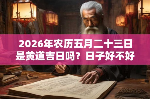 2026年农历五月二十三日是黄道吉日吗？日子好不好？