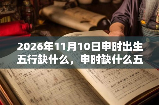 2026年11月10日申时出生五行缺什么，申时缺什么五行