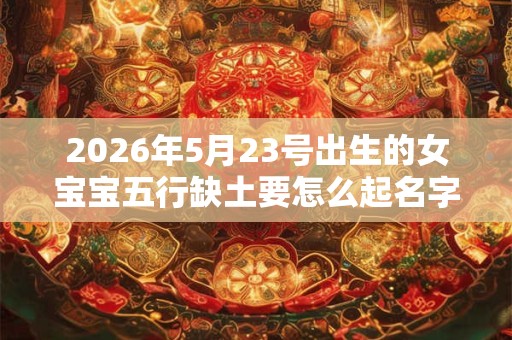 2026年5月23号出生的女宝宝五行缺土要怎么起名字
