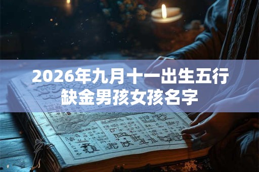 2026年九月十一出生五行缺金男孩女孩名字
