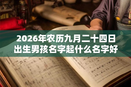 2026年农历九月二十四日出生男孩名字起什么名字好？
