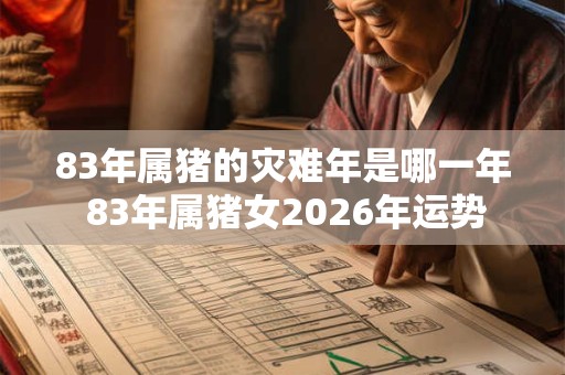 83年属猪的灾难年是哪一年 83年属猪女2026年运势