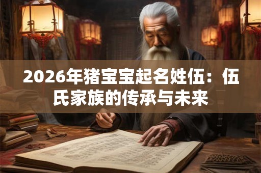 2026年猪宝宝起名姓伍：伍氏家族的传承与未来