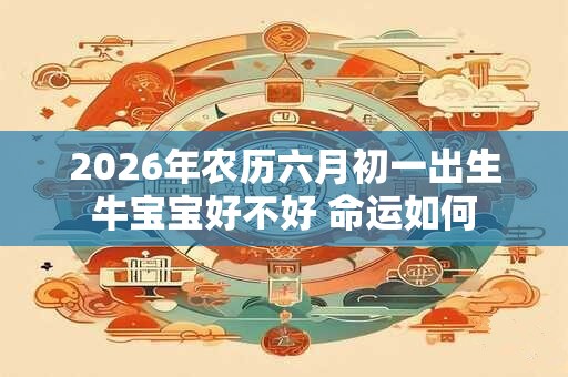 2026年农历六月初一出生牛宝宝好不好 命运如何