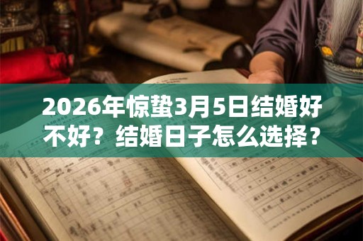 2026年惊蛰3月5日结婚好不好？结婚日子怎么选择？