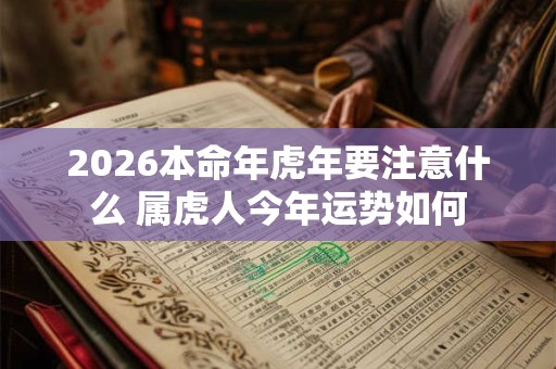 2026本命年虎年要注意什么 属虎人今年运势如何