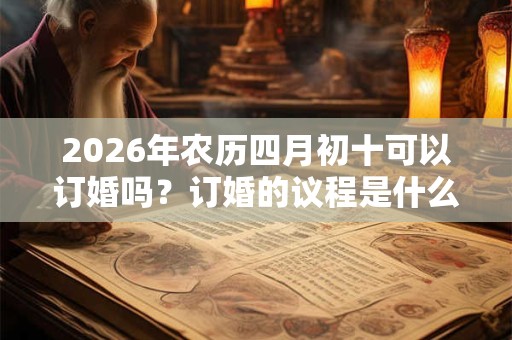 2026年农历四月初十可以订婚吗？订婚的议程是什么？