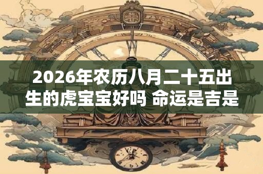 2026年农历八月二十五出生的虎宝宝好吗 命运是吉是凶