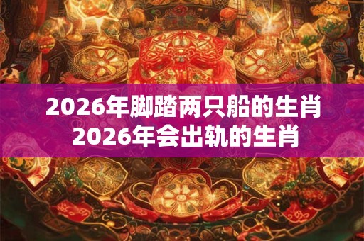 2026年脚踏两只船的生肖 2026年会出轨的生肖