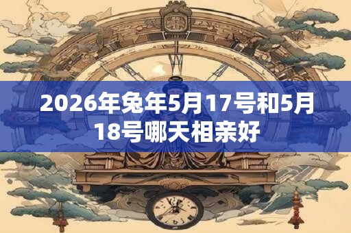 2026年兔年5月17号和5月18号哪天相亲好