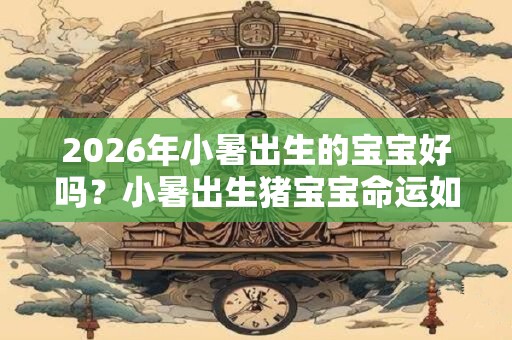 2026年小暑出生的宝宝好吗？小暑出生猪宝宝命运如何？