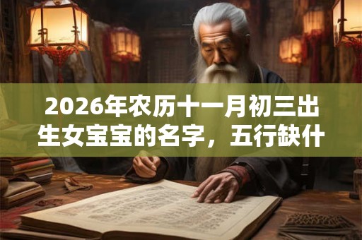 2026年农历十一月初三出生女宝宝的名字，五行缺什么？