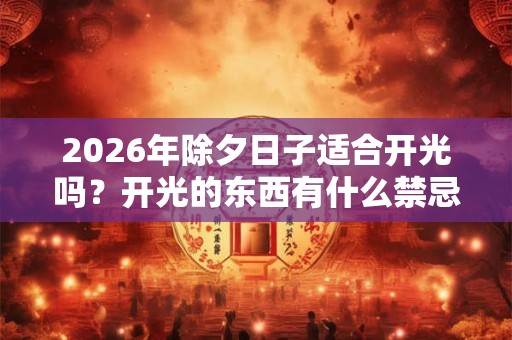 2026年除夕日子适合开光吗？开光的东西有什么禁忌？
