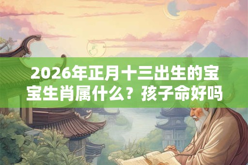 2026年正月十三出生的宝宝生肖属什么？孩子命好吗？