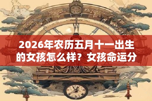 2026年农历五月十一出生的女孩怎么样？女孩命运分析