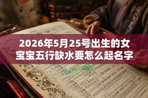 2026年5月25号出生的女宝宝五行缺水要怎么起名字
