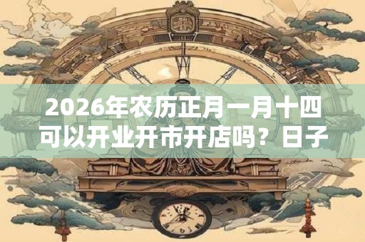 2026年农历正月一月十四可以开业开市开店吗？日子吉凶查询！