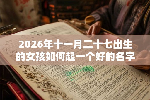 2026年十一月二十七出生的女孩如何起一个好的名字，五行属什么