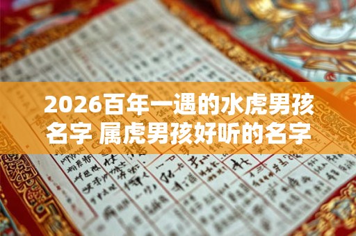 2026百年一遇的水虎男孩名字 属虎男孩好听的名字