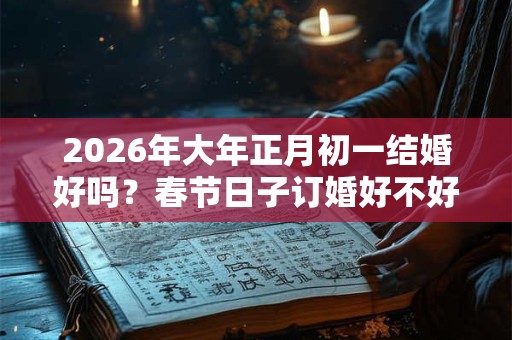 2026年大年正月初一结婚好吗？春节日子订婚好不好？