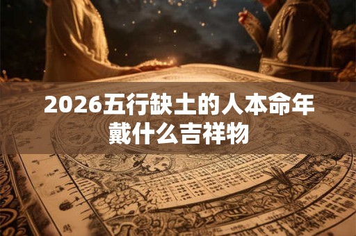 2026五行缺土的人本命年戴什么吉祥物