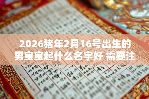 2026猪年2月16号出生的男宝宝起什么名字好 需要注意什么