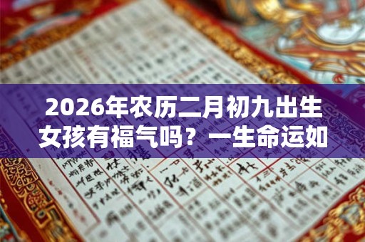 2026年农历二月初九出生女孩有福气吗？一生命运如何？