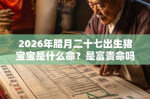 2026年腊月二十七出生猪宝宝是什么命？是富贵命吗？
