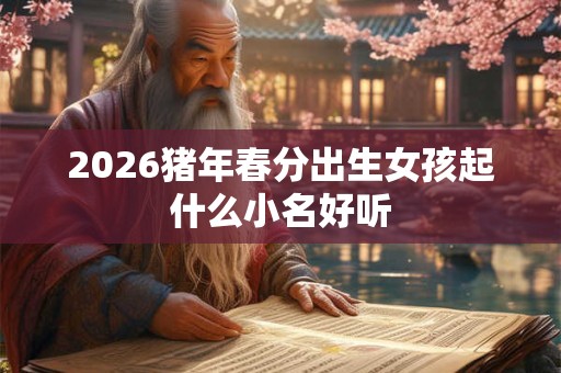 2026猪年春分出生女孩起什么小名好听