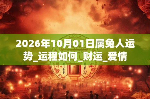 2026年10月01日属兔人运势_运程如何_财运_爱情