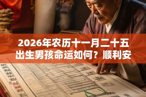 2026年农历十一月二十五出生男孩命运如何？顺利安康吗？