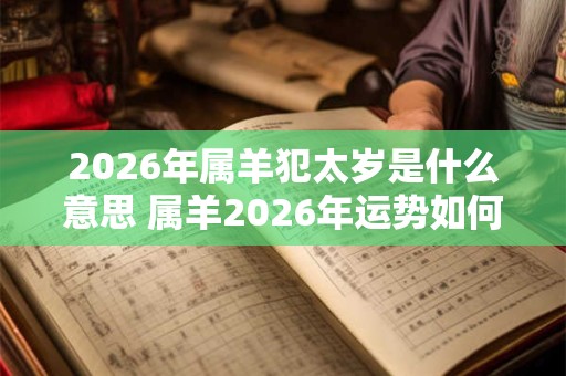 2026年属羊犯太岁是什么意思 属羊2026年运势如何