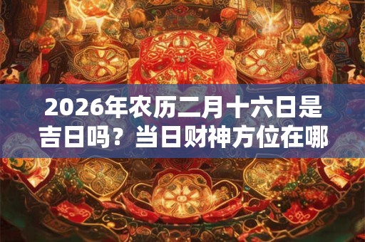 2026年农历二月十六日是吉日吗？当日财神方位在哪？