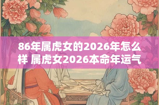 86年属虎女的2026年怎么样 属虎女2026本命年运气