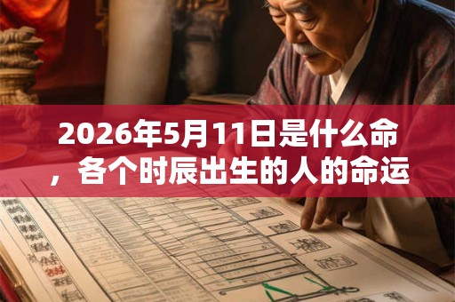 2026年5月11日是什么命，各个时辰出生的人的命运