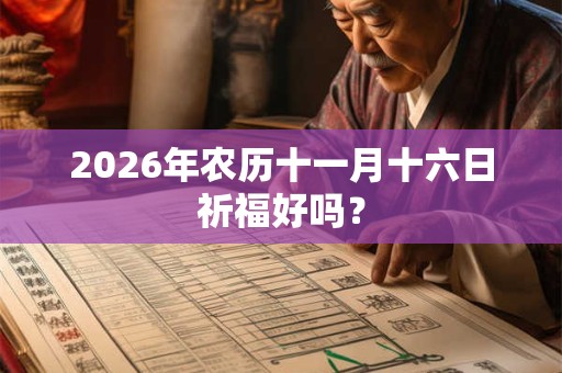 2026年农历十一月十六日祈福好吗？