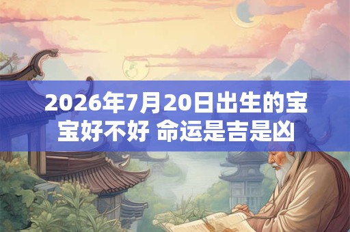 2026年7月20日出生的宝宝好不好 命运是吉是凶