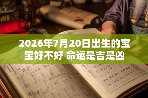 2026年7月20日出生的宝宝好不好 命运是吉是凶