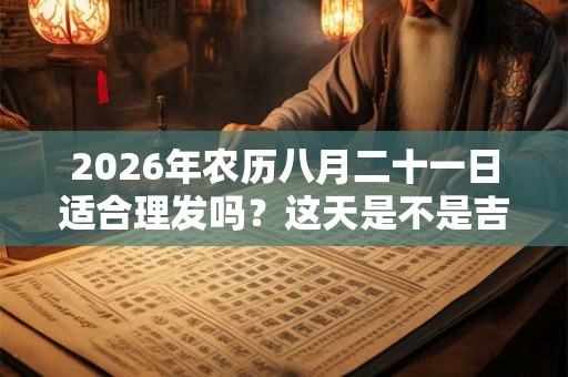 2026年农历八月二十一日适合理发吗？这天是不是吉日？