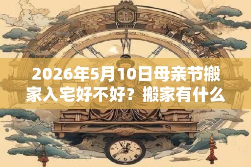 2026年5月10日母亲节搬家入宅好不好？搬家有什么禁忌？