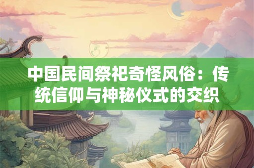 中国民间祭祀奇怪风俗：传统信仰与神秘仪式的交织