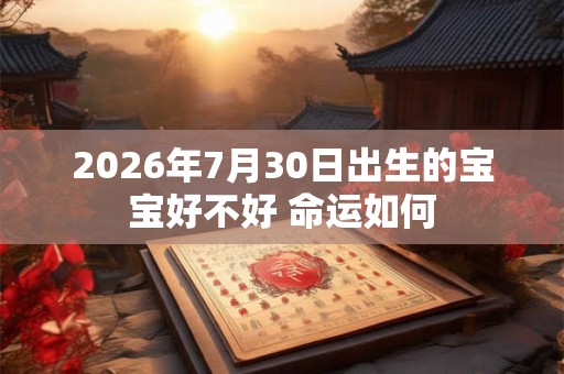 2026年7月30日出生的宝宝好不好 命运如何