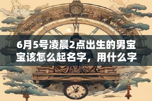 6月5号凌晨2点出生的男宝宝该怎么起名字，用什么字好听