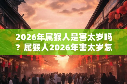 2026年属猴人是害太岁吗？属猴人2026年害太岁怎么破？