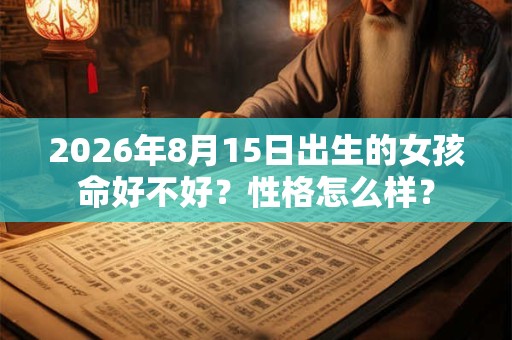 2026年8月15日出生的女孩命好不好？性格怎么样？