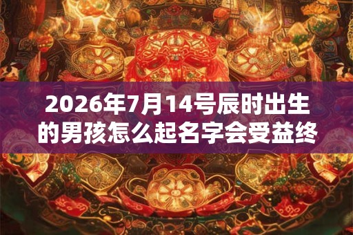 2026年7月14号辰时出生的男孩怎么起名字会受益终生
