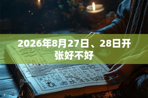 2026年8月27日、28日开张好不好