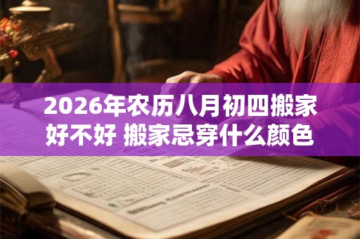 2026年农历八月初四搬家好不好 搬家忌穿什么颜色